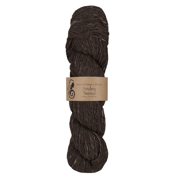 Viking Garn - Andes Tweed - Alpaca og Merino uldgarn - Brun 208 - 50g