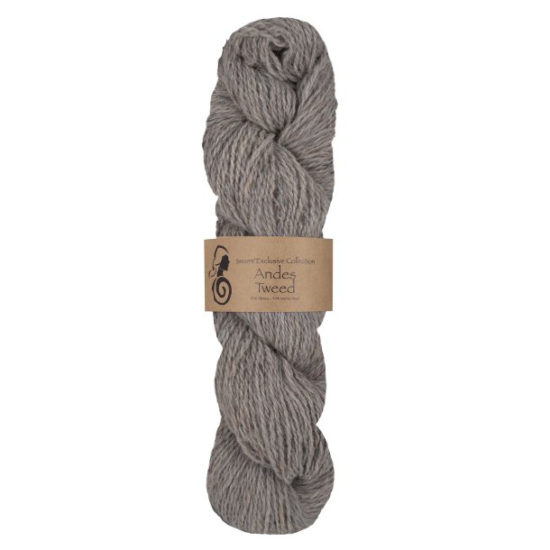 Viking Garn - Andes Tweed - Alpaca og Merino uldgarn - Lys gr� 213 - 50g