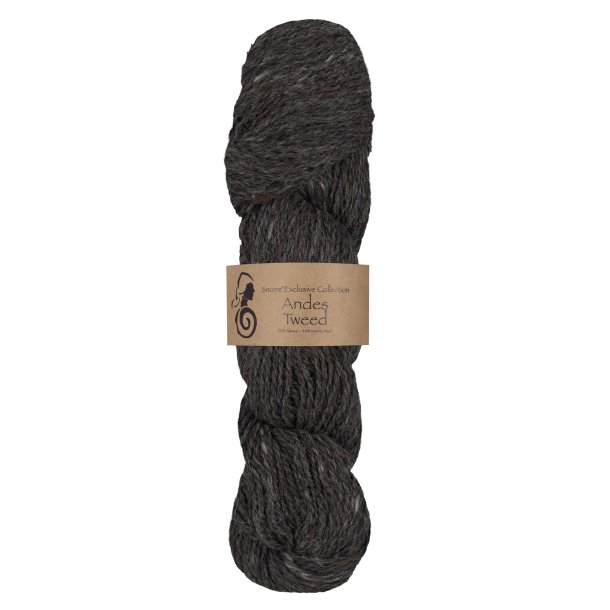 Viking Garn - Andes Tweed - Alpaca og Merino uldgarn - Koks 217 - 50g