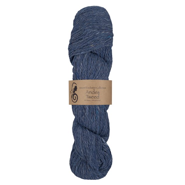 Viking Garn - Andes Tweed - Alpaca og Merino uldgarn - Bl� 224 - 50g