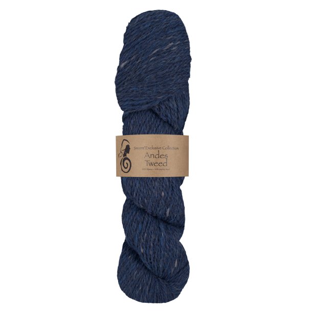 Viking Garn - Andes Tweed - Alpaca og Merino uldgarn - Marine 226 - 50g