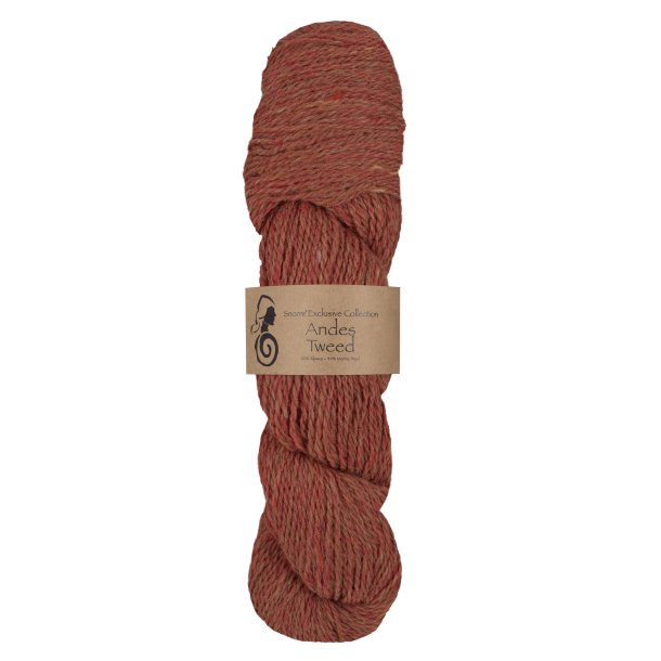 Viking Garn - Andes Tweed - Alpaca og Merino uldgarn - Rust 253 - 50g