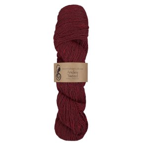 Viking Garn - Andes Tweed - Alpaca og Merino uldgarn - M�rk r�d 255 - 50g