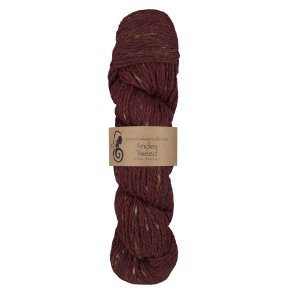 Viking Garn - Andes Tweed - Alpaca og Merino uldgarn - Burgunder 258 - 50g