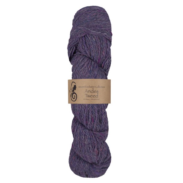 Viking Garn - Andes Tweed - Alpaca og Merino uldgarn - Lilla 269 - 50g