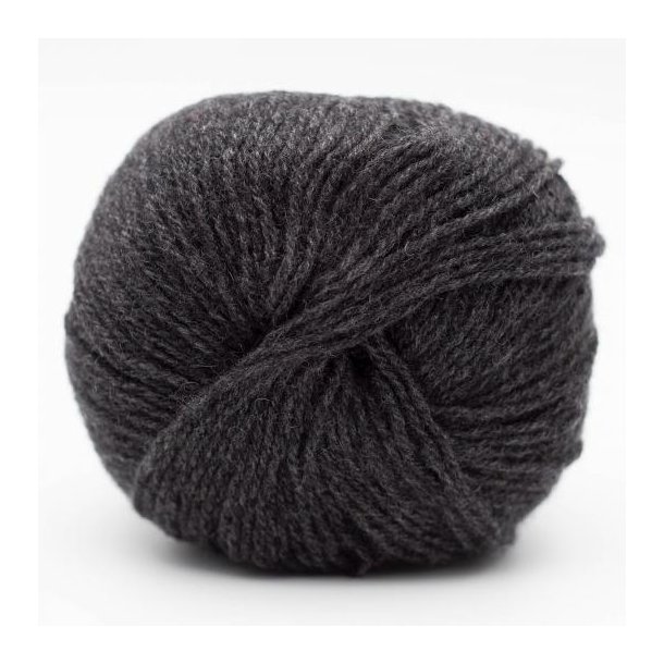 *Kremke Soul Wool - Eco Cashmere uldgarn Fingering - Anthracite 10005 - 25g