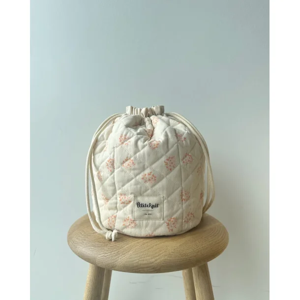 PetiteKnit - Get Your Knit Together Bag - Apricot Flower