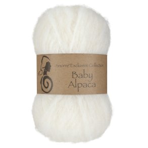 Viking Garn - Baby Alpaca - Alpaca garn - Hvid 300 - 25g