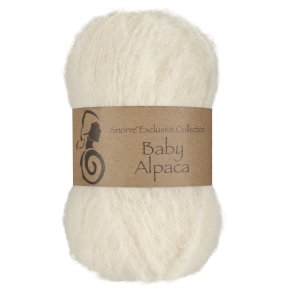 Viking Garn - Baby Alpaca - Alpaca garn - Naturhvid 302 - 25g