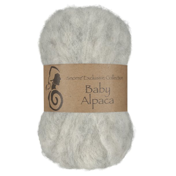 Viking Garn - Baby Alpaca - Alpaca garn - Perlegr� 312 - 25g