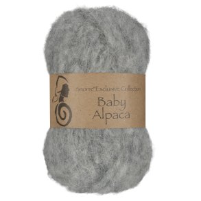 Viking Garn - Baby Alpaca - Alpaca garn - Lys gr� 313 - 25g