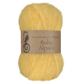 Viking Garn - Baby Alpaca - Alpaca garn - Lys gul 340 - 25g