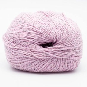Kremke Soul Wool - Reborn Denim Uni - recycled bomuldsgarn - Baby pink (160) - 50g