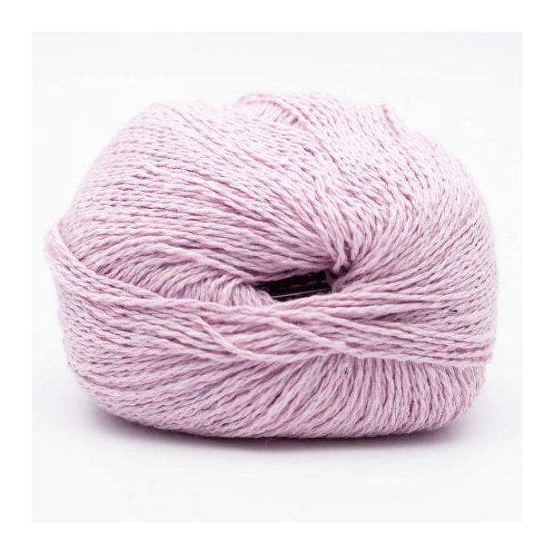 Kremke Soul Wool - Reborn Denim Uni - recycled bomuldsgarn - Baby pink (160) - 50g