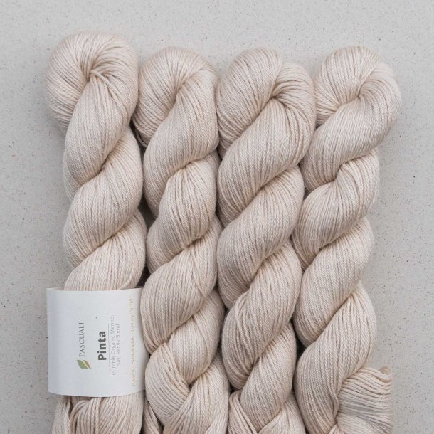 Pascuali - Pinta - silke/ramie/merino uldgarn - Beige (122) - 50g