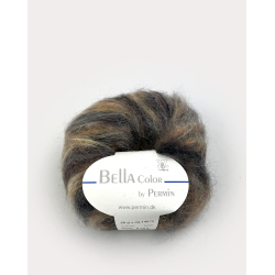 Permin - Bella Color - mohair/uld garn - Brun (157) - 50g