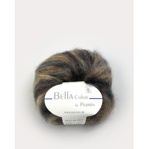Permin - Bella Color - mohair/uld garn - Brun (157) - 50g