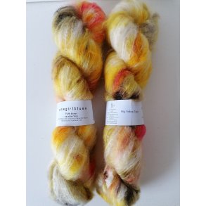 Cowgirlblues - Fluffy Mohair garn Gradient - Big Yellow Taxi - 100g