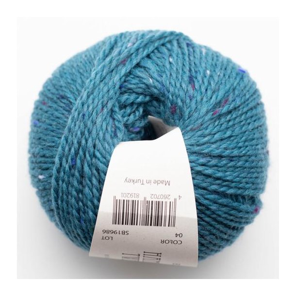 BC Garn - Hamelton Tweed 1 GOTS - uldgarn - Bl (04) - 50g