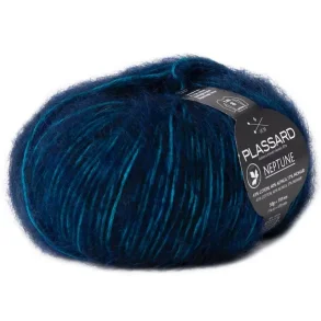 Plassard - Neptune - alpaca/bomuld/mohair garn - Bl (23) - 50g