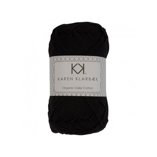Karen Klarbk - 8/4 kologisk bomuldsgarn - Black 0017 - 50g