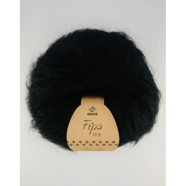 Navia - Fipa - Mohair/uldgarn - Black 1507 - 50g