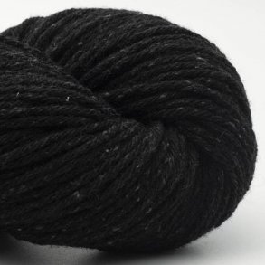 BC Garn - Northern Lights GOTS - silke/uld garn - Sort (25) - 100g