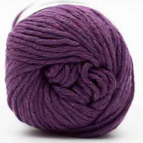 *Kremke Soul Wool - Karma Cotton - Recycled bomuldsgarn - Blomme (21) - 50g