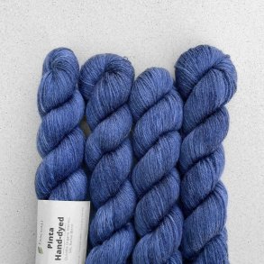 Pascuali - Pinta hndfarvet - silke/ramie/merino uldgarn - Blue Flame (203) - 50g