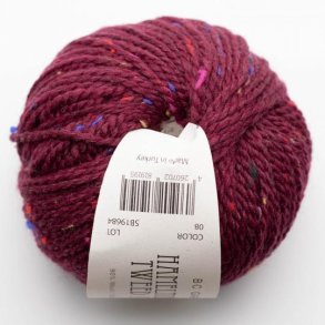 BC Garn - Hamelton Tweed 1 GOTS - uldgarn - Bordeaux (08) - 50g
