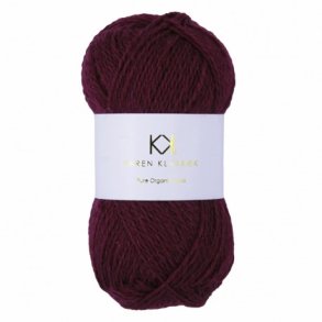 Karen Klarbk - Pure Organic Wool - uldgarn - Bordeaux 2025 - 50g
