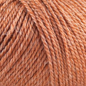 Onion Garn - No.3 Organic Wool + Nettles - uld/nldefiber garn - Brndt Orange 1125 - 50g
