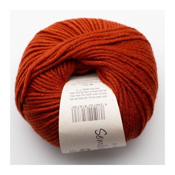BC Garn - Semilla Grosso GOTS - uldgarn - Brndt Orange (011) - 50g
