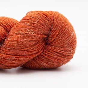 *Kremke Soul Wool - Lazy Linen - uld/hrgarn - Brndt Orange (004) - 100g