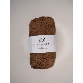 Karen Klarbk - Fine Pure Organic Wool uldgarn - Bronze 2509 - 50g