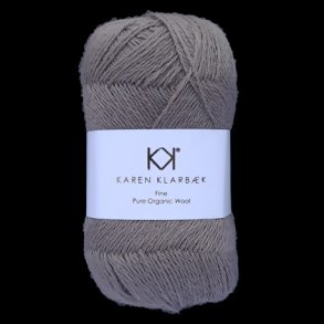 Karen Klarbk - Fine Pure Organic Wool uldgarn - Brown 2522 - 50g