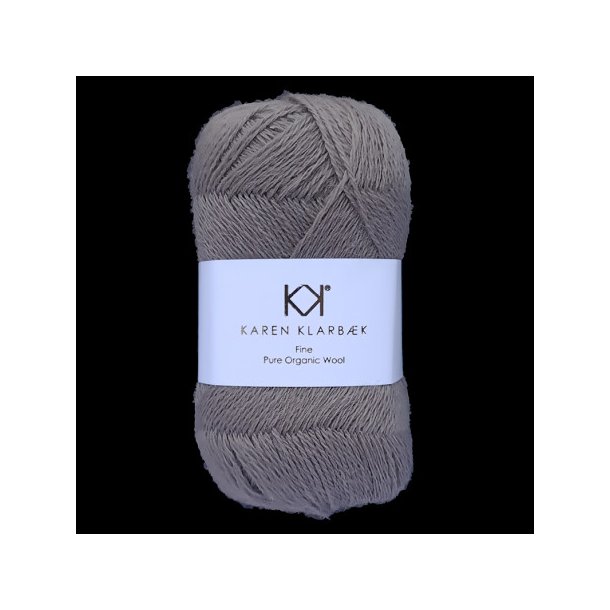 Karen Klarbk - Fine Pure Organic Wool uldgarn - Brown 2522 - 50g