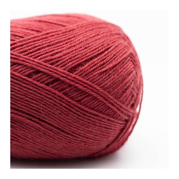 Kremke Soul Wool - Edelweiss Classic 4ply - uld/strmpegarn - Burgundy Red 410 - 100g