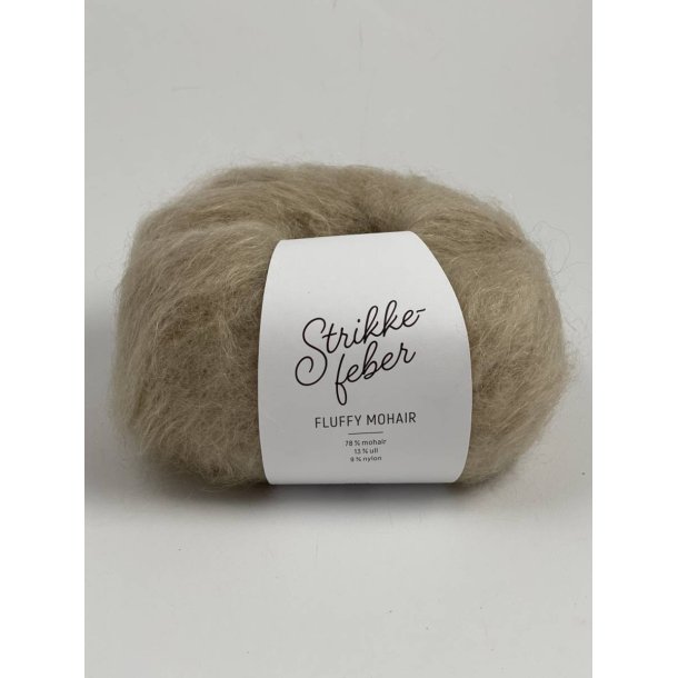 Strikkefeber - Fluffy Mohair - Mohair/uld garn - Buttercream 029 - 50g