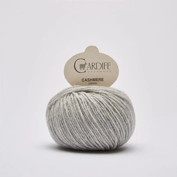 Cardiff Cashmere - Cashmere Classic uldgarn - Piombo 518 - 25g