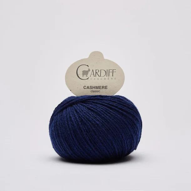 Cardiff Cashmere - Cashmere Classic uldgarn - Indaco 638 - 25g
