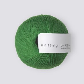 Knitting for Olive - Cotton Merino - Bomuld/Merino garn - Klvergrn - 50g