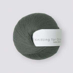 Knitting for Olive - Cotton Merino - Bomuld/Merino garn - Mrk Sgrn - 50g