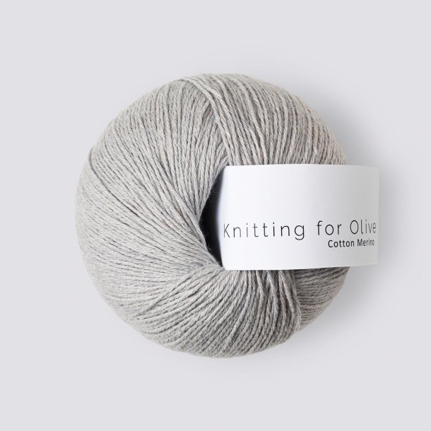 Knitting for Olive - Cotton Merino - Bomuld/Merino garn - Perlegr - 50g