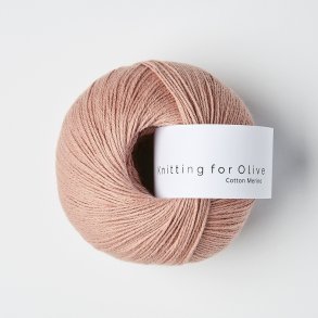 Knitting for Olive - Cotton Merino - Bomuld/Merino garn - Rabarber Rosa - 50g
