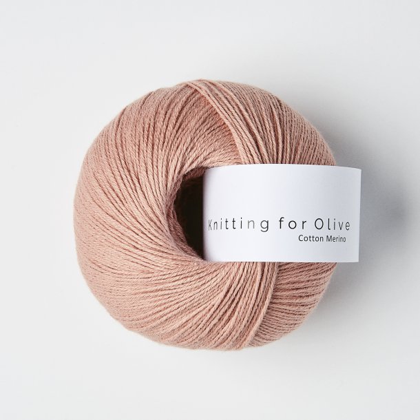 Knitting for Olive - Cotton Merino - Bomuld/Merino garn - Rabarber Rosa - 50g