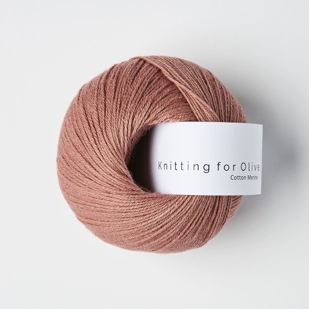 Knitting for Olive - Cotton Merino - Bomuld/Merino garn - Terracotta Rosa - 50g
