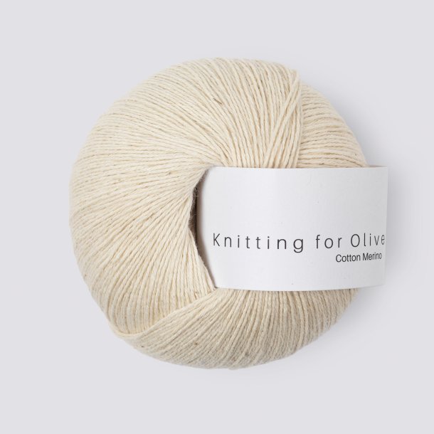 Knitting for Olive - Cotton Merino - Bomuld/Merino garn - Ufarvet - 50g