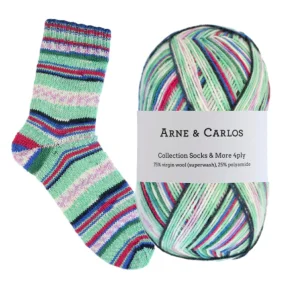 Arne & Carlos - Socks & More 4-ply str�mpegarn - Frost Night 3000 - 100g