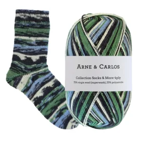 Arne & Carlos - Socks & More 4-ply str�mpegarn - Randsverk 3002 - 100g